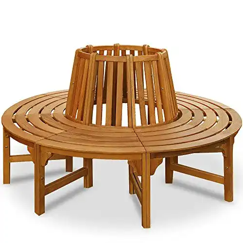 Baumbank Deuba Casaria Sitzbank aus wetterfestem Holz, FSC-zertifiziert