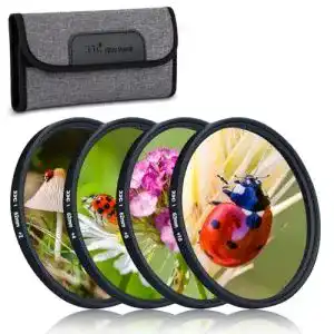 JJC 62mm Close-up Nahlinsen Filter Set für Makrofotografie
