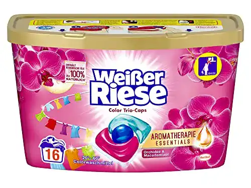 Colorwaschmittel Weißer Riese Color Trio-Caps mit Aromatherapie