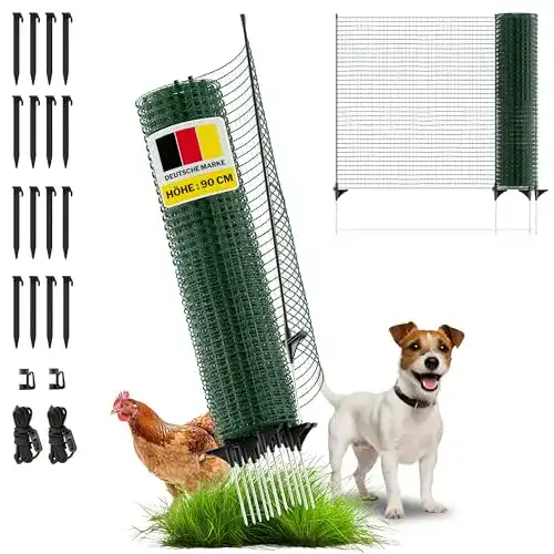 Hundezaun Camping Horizont Begrenzungszaun FIX, mobiler Zaun 15 m