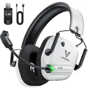 Vakedy Gaming Headset Wireless für PS4, PS5, PC und Switch mit Mikrofon