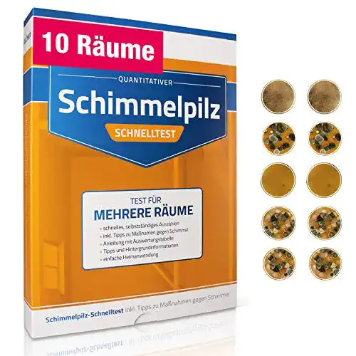 Schimmeltest für 10 Räume – Schneller Schimmelpilztest
