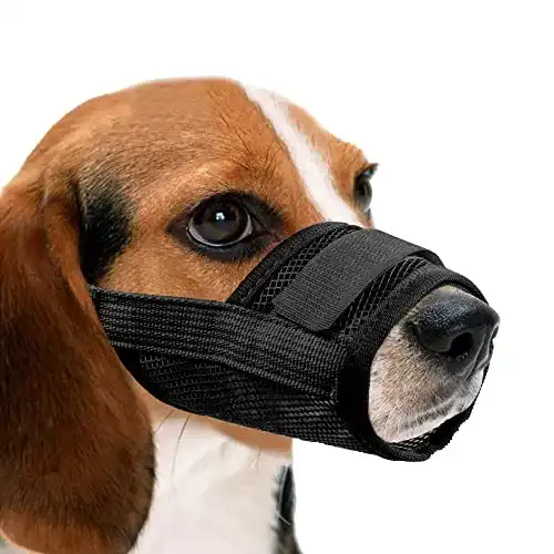 Maulkorb für Hunde aus Nylon-Mesh, atmungsaktiv und komfortabel