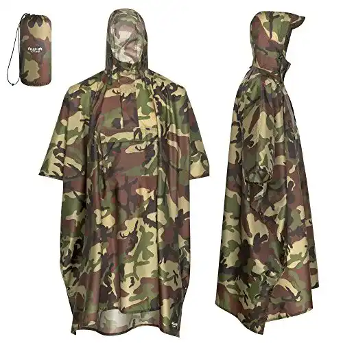 Regenponcho Awha für Damen und Herren wasserdicht und extra lang