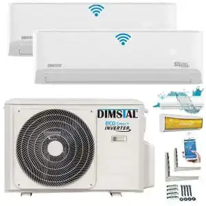 Dimstal Klimaanlage A++/A++ Duo-Split SelfClean mit WiFi Steuerung