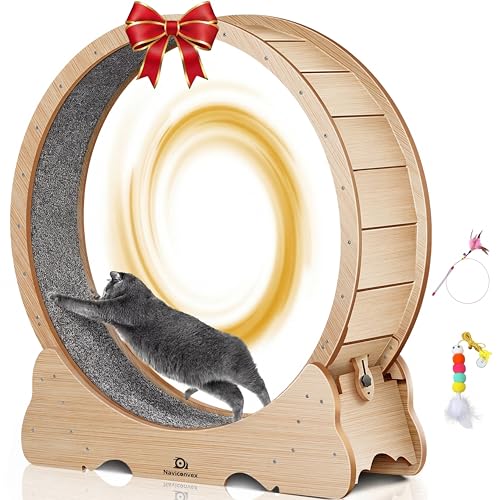 Katzenlaufrad Naviconvex – Leises Indoor Laufband für Katzen mit 100 cm Durchmesser