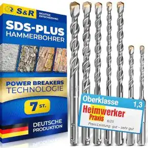 SDS-Plus-Bohrer Set 7-teilig für Hammerbohrer