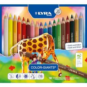 Buntstifte LYRA Color-Giant 18 Farben in praktischer Box