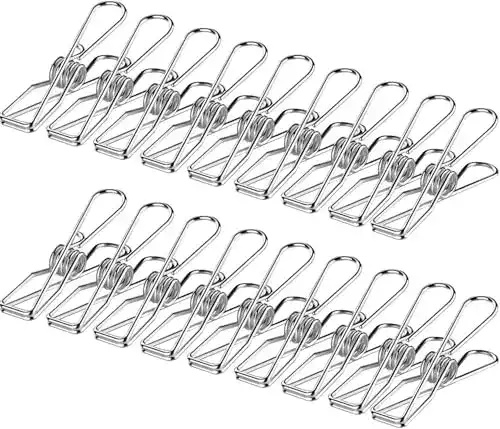 Edelstahl Wäscheklammern Skroad 100er Pack für Kleidung und mehr