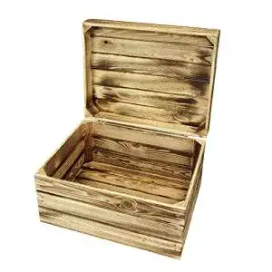 Holzkiste mit Deckel von Marwood Praktische Aufbewahrungslösung