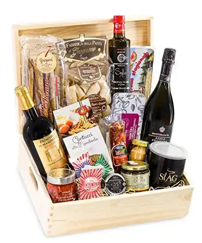 Präsentkorb Passione Italia Delicatessen Schatztruhe Gourmet Set