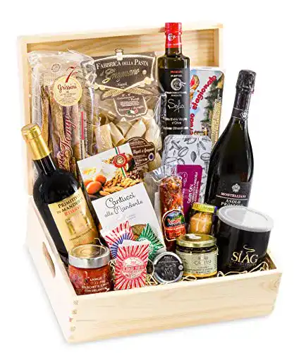 Präsentkorb Passione Italia Delicatessen Schatztruhe Gourmet Set