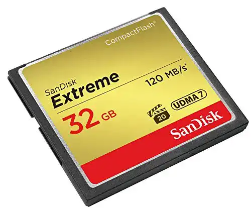 SanDisk Extreme CompactFlash Speicherkarte 32 GB für DSLR-Kameras