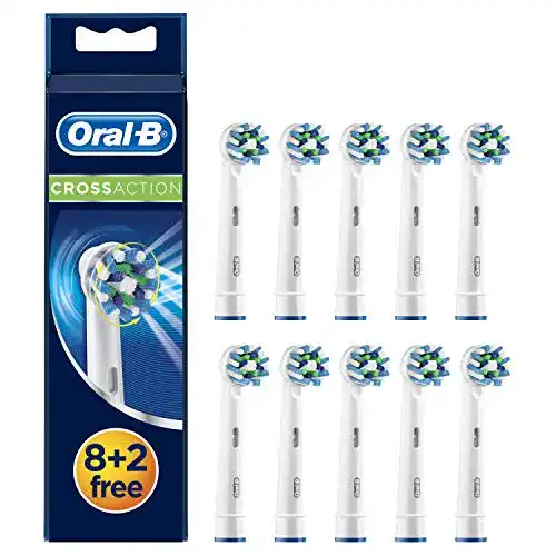 Oral-B Aufsteckbürsten Crossaction 10er Set für elektrische Zahnbürsten