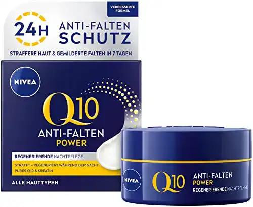 Nachtcreme von NIVEA mit Q10 und Kreatin zur Regeneration