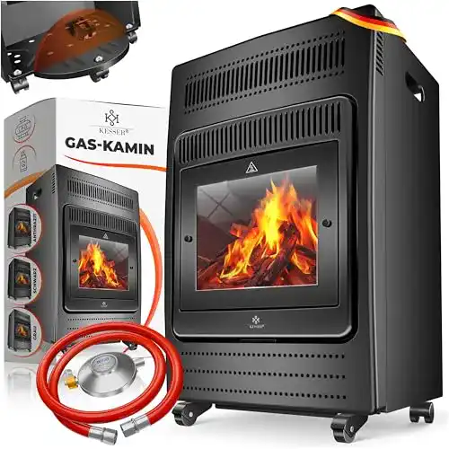 Gasheizer Kesser 3,4 kW – Mobiler Heizstrahler für Innen und Außen