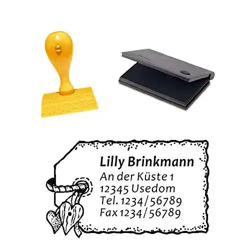 Adressstempel Dekolando Holzstempel mit individueller Adresse