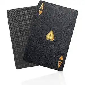 Pokerkarten von Bierdorf – Schwarzer Diamant aus Kunststoff