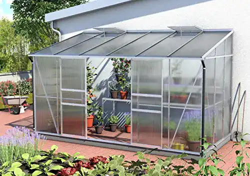 Anlehngewächshaus Vitavia Gewächshaus Ida 7800 mit Hohlkammerplatten
