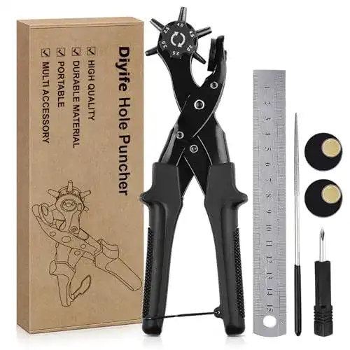 Lochzange Diyife Gürtelstanzzange 2-4,5 mm für Leder