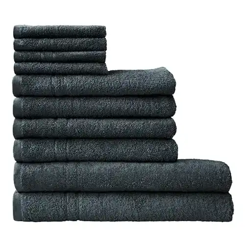 Dyckhoff Handtuch-Set aus Baumwolle in Anthrazit