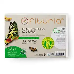 Recyclingpapier Ofituria 80g A4, 250 Blatt aus 100% Recyclingpapier