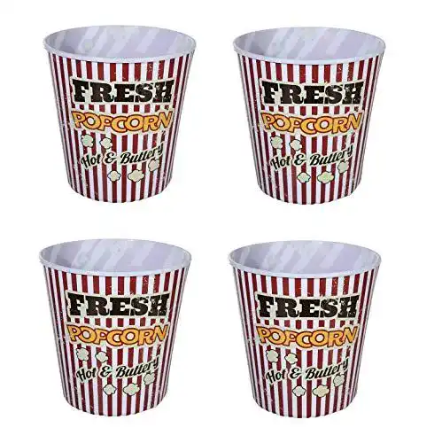 Popcorneimer Invero aus Kunststoff, 2,8 l, Set mit 4 Stück