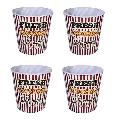 Popcorneimer Invero aus Kunststoff, 2,8 l, Set mit 4 Stück