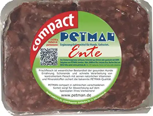 BARF Hundefutter Petman Compact Ente 22 x 500g Beutel