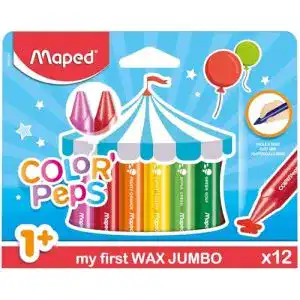 Wachsmalstifte Maped Color Peps Wax Jumbo, 12 Stück