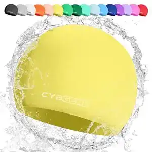 Badekappe CybGene Silikon für Kinder, Schwimmkappe