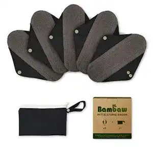 Waschbare Damenbinden von Bambaw mit diskreter Tasche