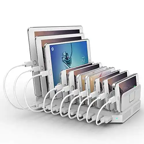 Alxum USB Ladestation für mehrere Geräte mit 10 Anschlüssen