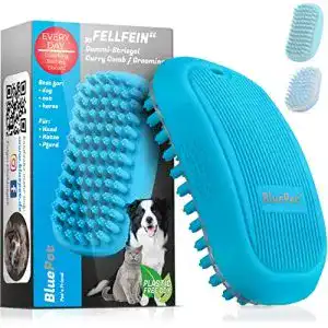 Hundestriegel BluePet FellFein Badebürste für sanfte Fellpflege