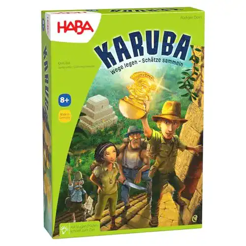 Haba 300932 – Karuba Brettspiel für Kinder ab 8 Jahren