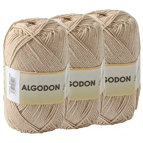Baumwollgarn Etrexonline 100% Baumwolle 220 Meter für Stricken und Häkeln