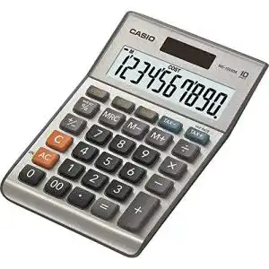 Tischrechner Casio MS-100BM mit 10-stelligem Display und Speicherfunktion