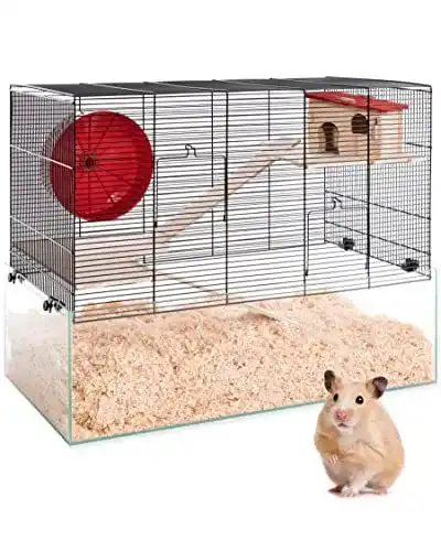 Hamsterkäfig Petgard für Mäuse und Hamster mit Glaswanne