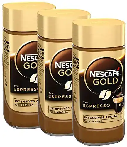 Löslicher Kaffee Nescafé Gold Typ Espresso im Vergleich