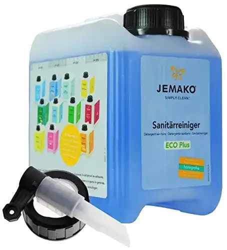 Sanitärreiniger Jemako ECO Plus 2 Liter Kanister mit Auslaufhahn