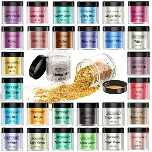Epoxidharz Farbe Waysroma Mica Pulver Set 30 Farben