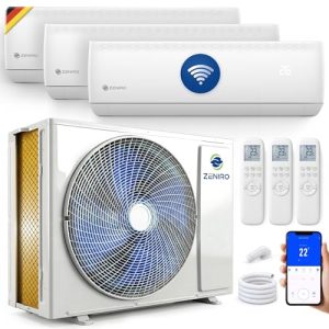 Multisplit-Klimaanlage Zeniro mit 3 Innengeräten und Heizfunktion