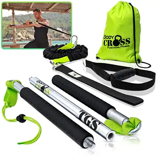 Widerstandsbänder mit Stange von BodyCROSS für flexibles Training