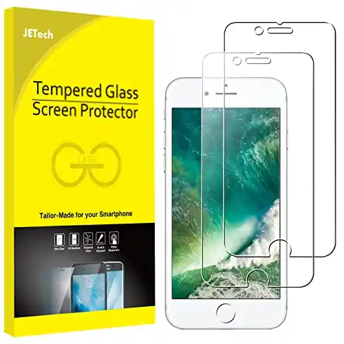 Jetech Panzerglas für iPhone 7 und 8 – 2 Stück Schutzfolie