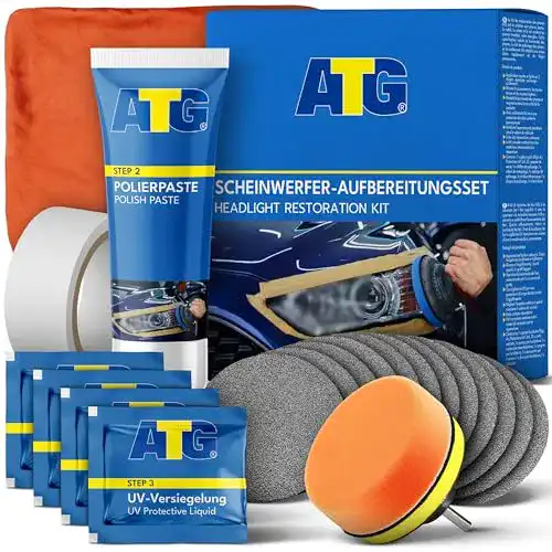 Scheinwerfer Polierset ATG zur Aufbereitung von Scheinwerfern