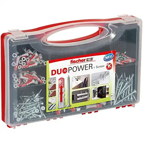 Justierschrauben fischer Red-Box DuoPower mit Schrauben und Dübelset