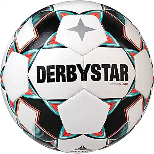Derbystar Unisex Jugend S-Light Fußball für Junioren in Weiß, Größe 5