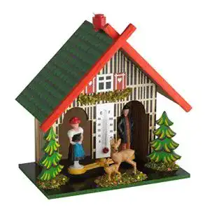 Wetterhaus Tfa Dostmann aus Holz 48.1501 mit Figuren