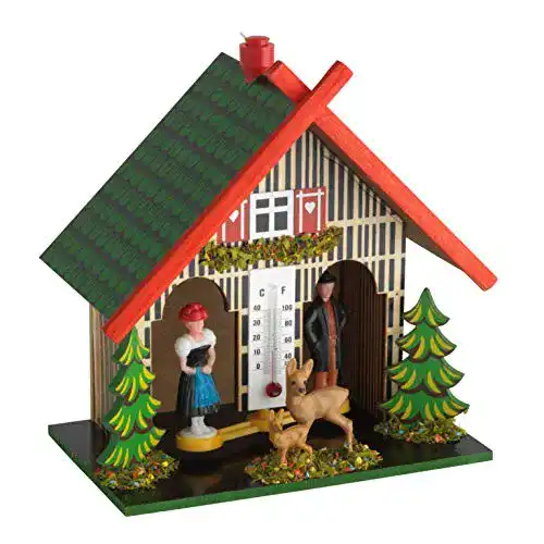Wetterhaus Tfa Dostmann aus Holz 48.1501 mit Figuren