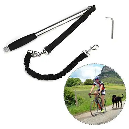 Fahrrad-Leinenhalter Itian Poppy Pet Dog mit Bauchgurt-System